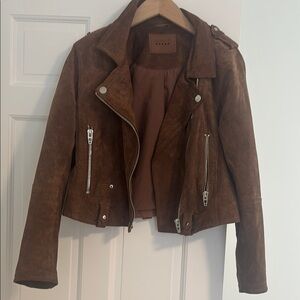 Blank NYC medium brown Leather Jacket